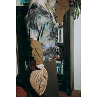 Tsuyumi Rough Crocheted Cloche in Tan