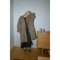 Rodebjer Melbourne French Lily Coat in Teal/Brown