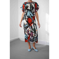 Henrik Vibskov New Pina Plisśe Dress in Carrots