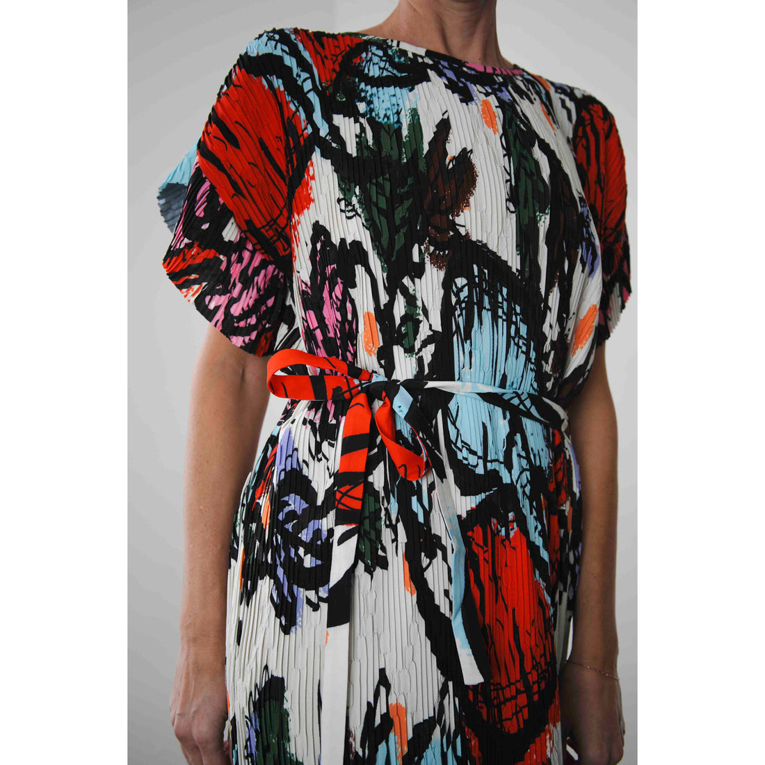 Henrik Vibskov New Pina Plisśe Dress in Carrots