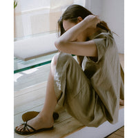 Eleph Bow Top in Khaki