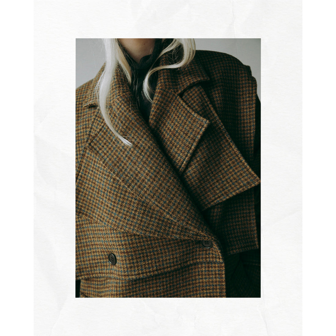 Henrik Vibskov Hands Down Coat in Pied De Poule