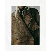 Henrik Vibskov Hands Down Coat in Pied De Poule