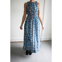 Apiece Apart Bali Tank Dress in Florette Blue