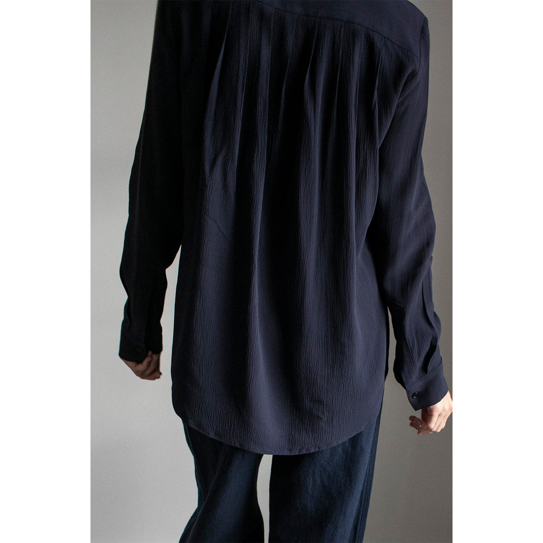 Apiece Apart Sodi Wrap Button Up in Midnight