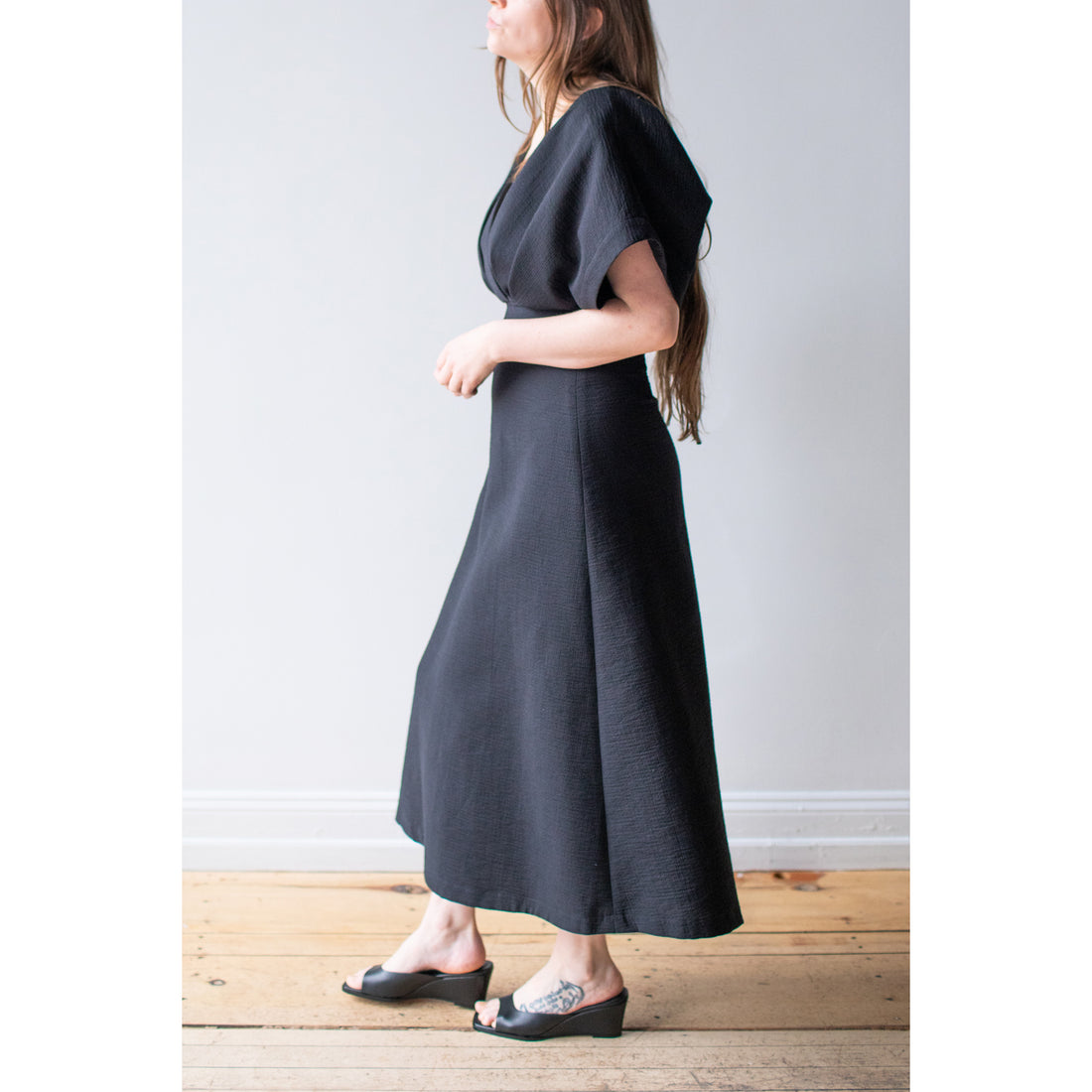 rachel comey black dress Wonder Dress Cream / 6. / Stretch Georgette