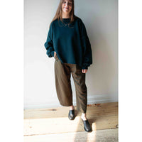Apiece Apart Bari Crop Trouser in Rosin