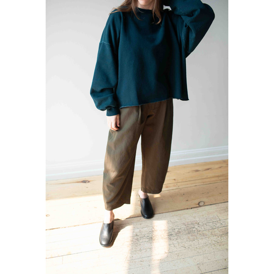Apiece Apart Bari Crop Trouser in Rosin