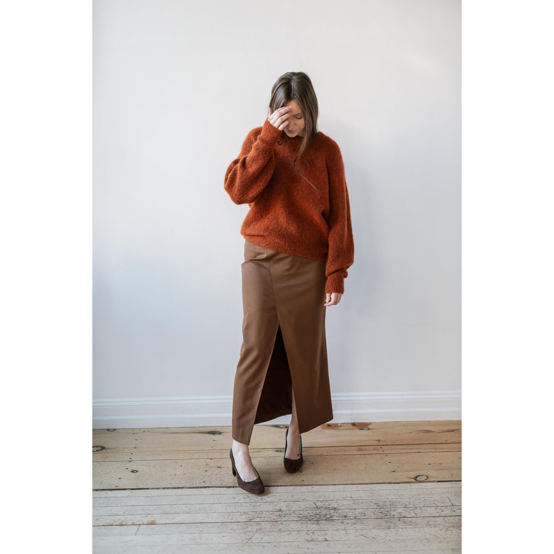Hope Tail Skirt in Brown