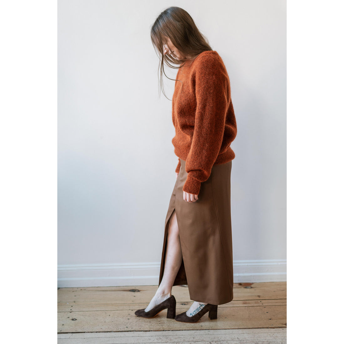 Hope Tail Skirt in Brown