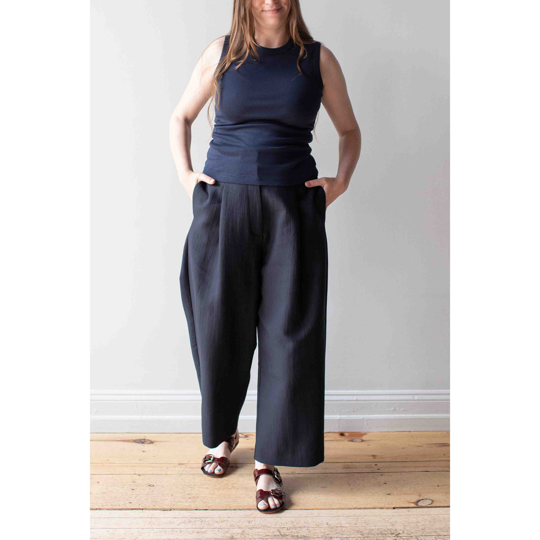 Flore Flore Esmé Tank in Navy