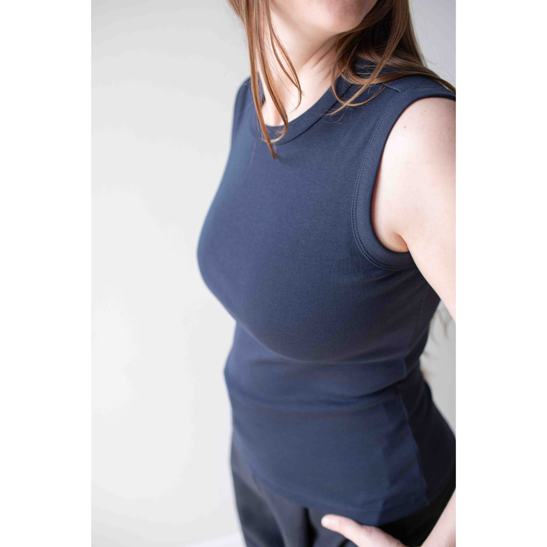 Flore Flore Esmé Tank in Navy