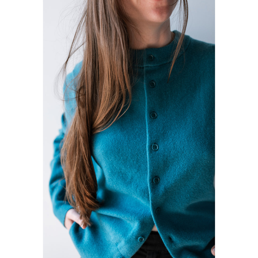 Extreme Cashmere Be Game Cardigan in Agua