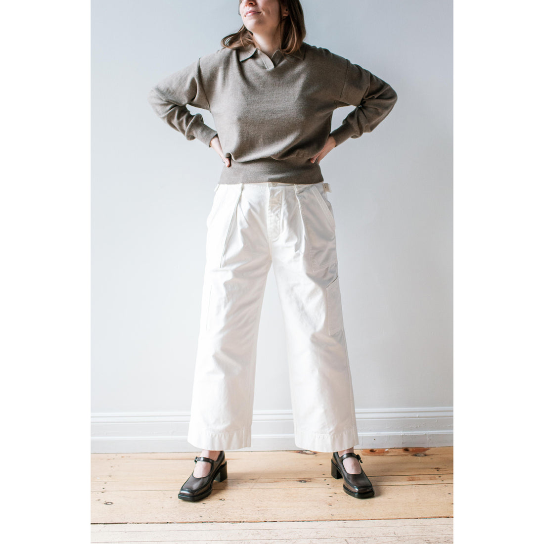 Chimala US Airforce Trousers in Off White