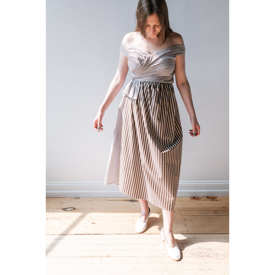 Diotima River Dress in Stripe Cotton