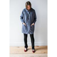 Carleen House Dress in S&P Violet Chambray