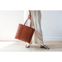 Palorosa Large Flat Tote in Clay