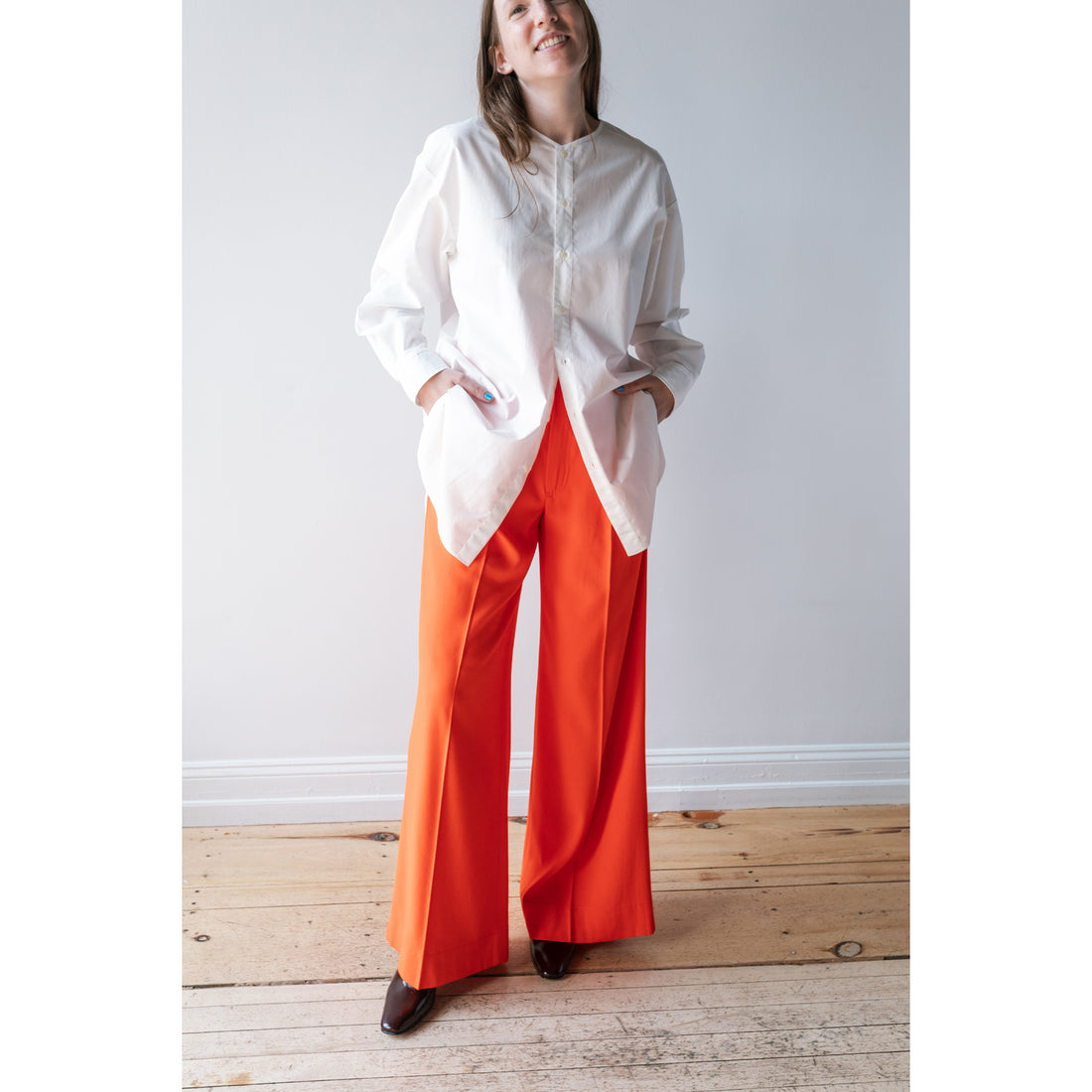 Rodebjer Addie Trouser in Cherry Tomato