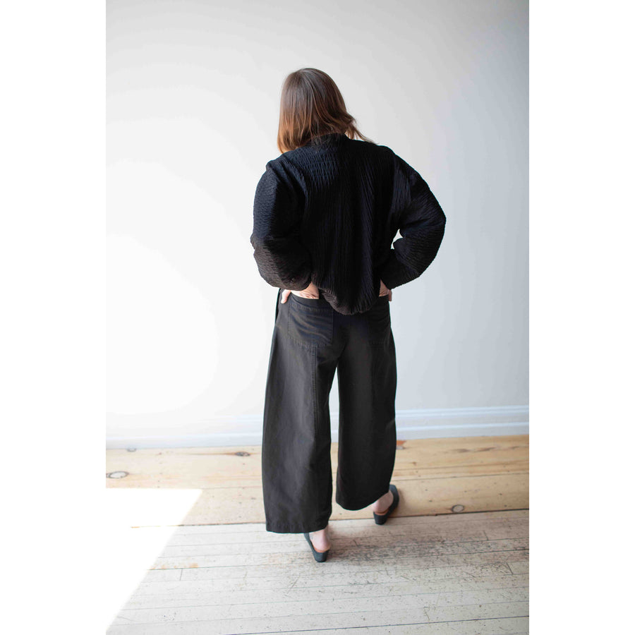 Apiece Apart Cropped Cybil Trouser in Black