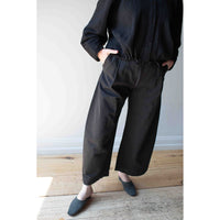 Apiece Apart Cropped Cybil Trouser in Black