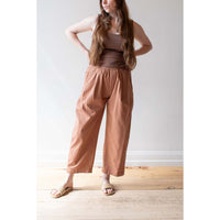 Apiece Apart Spa Pleat Pant in Deep Khaki