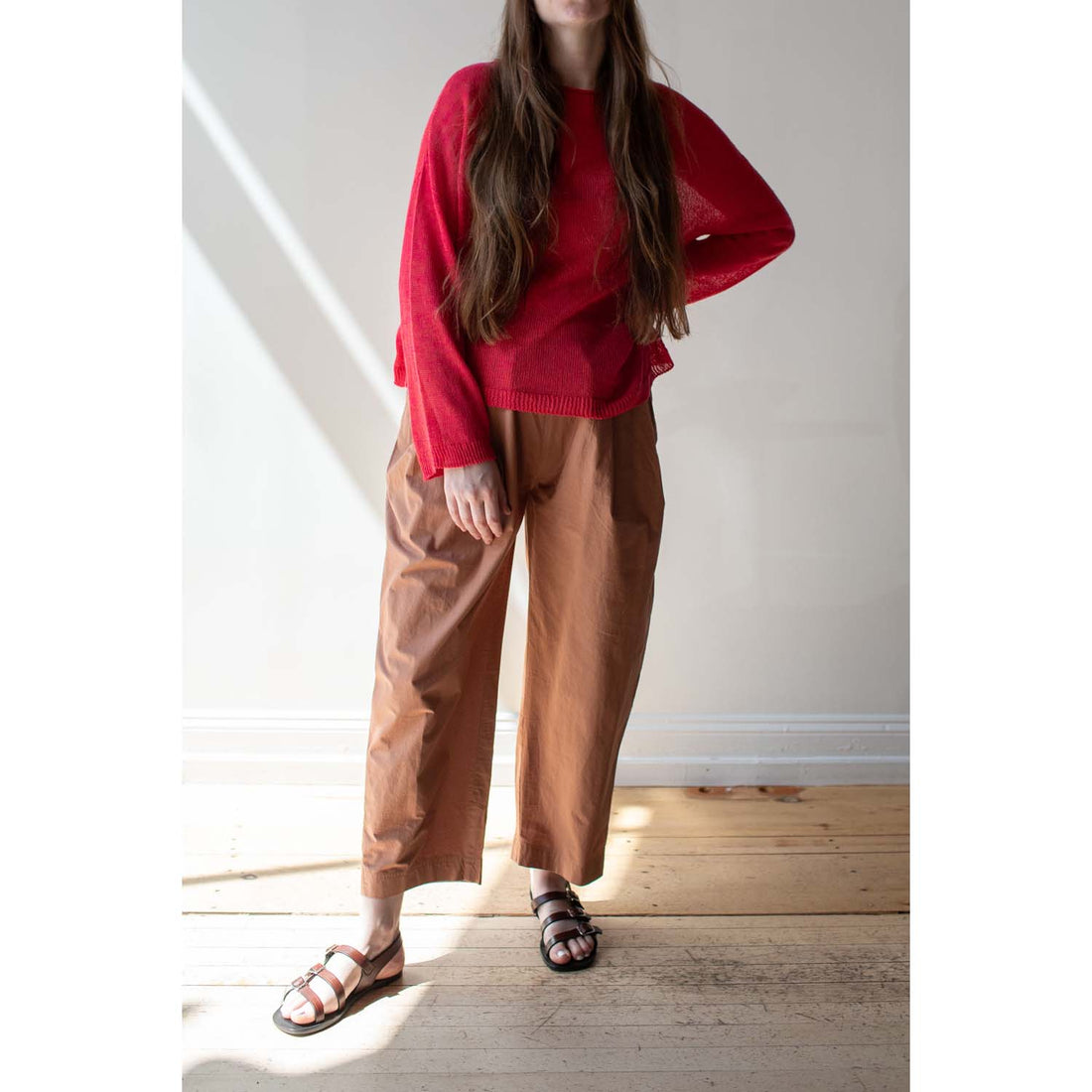 Apiece Apart Spa Pleat Pant in Deep Khaki