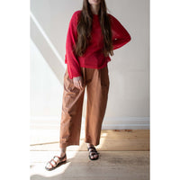 Apiece Apart Spa Pleat Pant in Deep Khaki