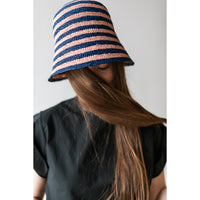 Clyde Opia Hat in Pink/Blue Stripe