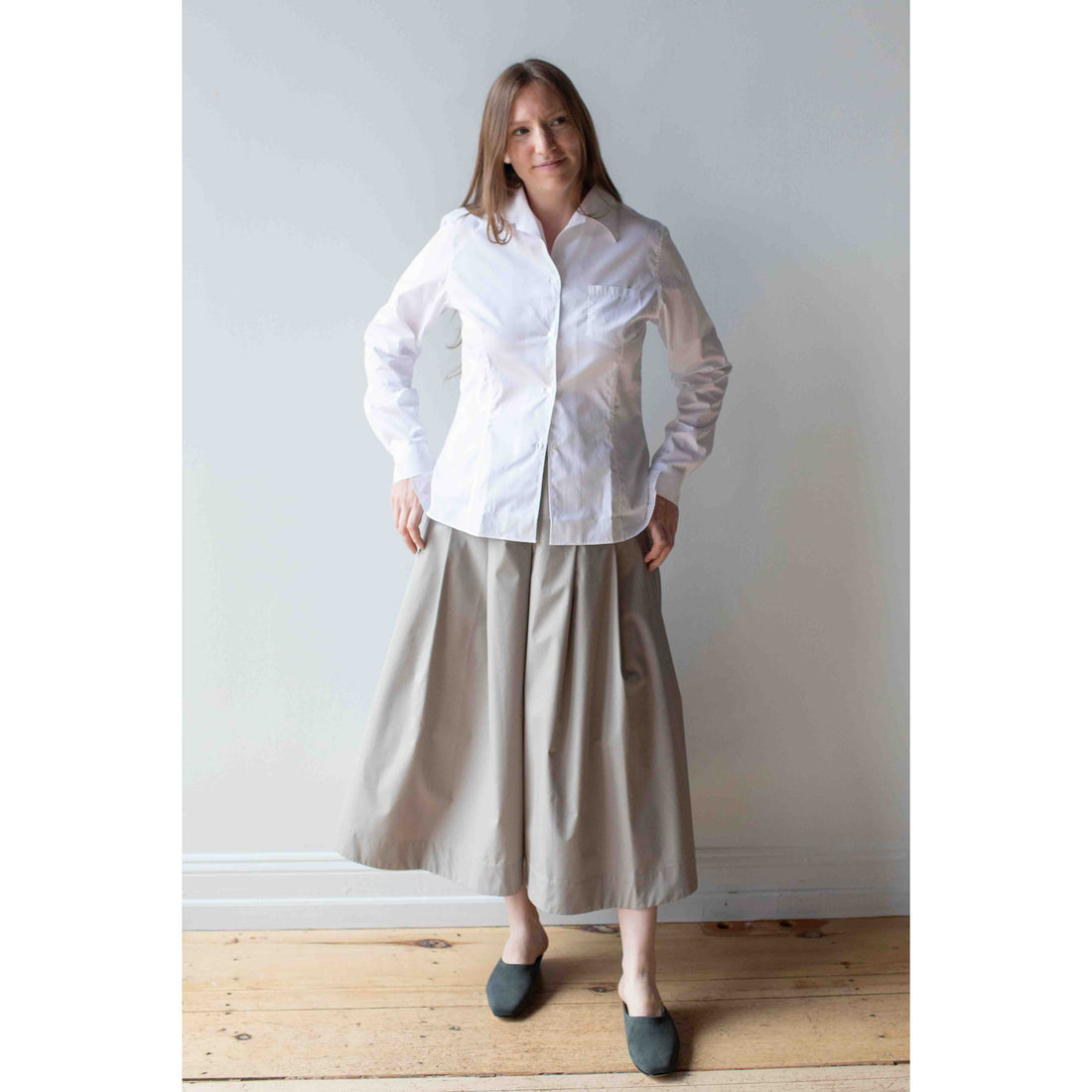 Kallmeyer Dakota Pleated Skirt in Elephant