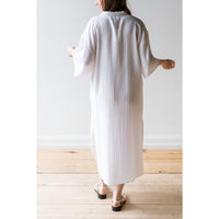 Anaak Tula Polo Double Cloth Organic Cotton Dress in Soft White