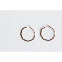Melissa Joy Manning Small Octagon Hoops in 14k Gold