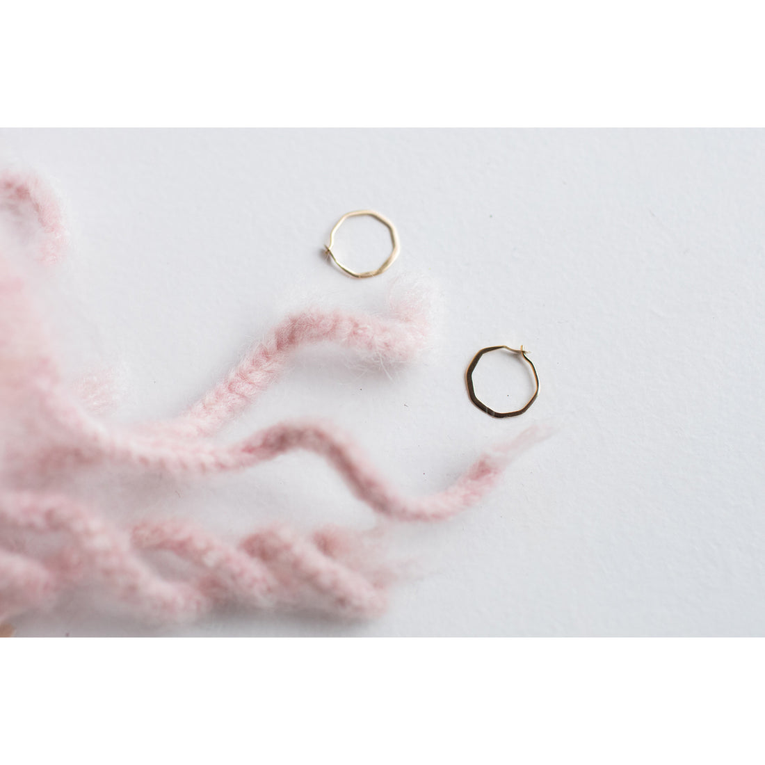 Melissa Joy Manning Small Octagon Hoops in 14k Gold