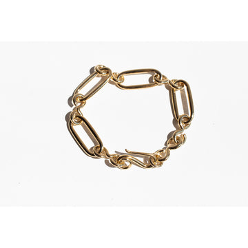 Sapir Bachar Gold Oblong Bracelet