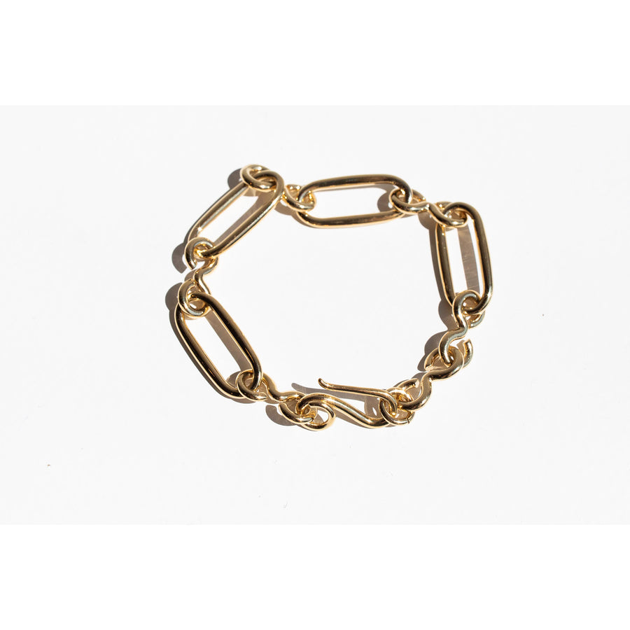 Sapir Bachar Gold Oblong Bracelet