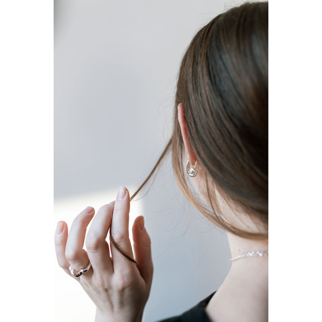 Leigh Miller Corkscrew Ring in Sterling Silver