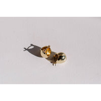 Rachel Comey Baby Keel Hoop in 12k Gold Plated Brass