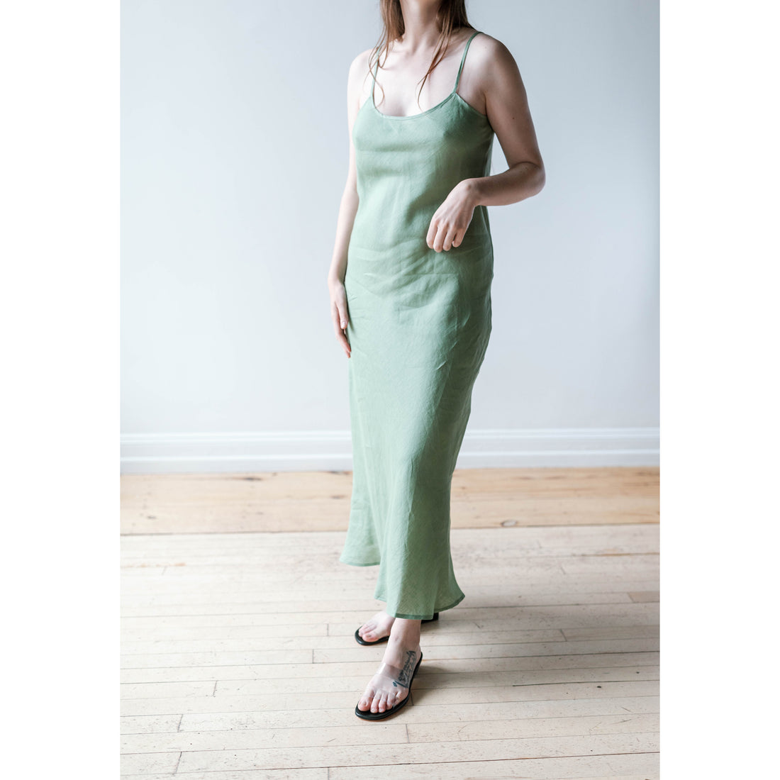 Baserange Dydine Dress in Salvie Green – JUDITH