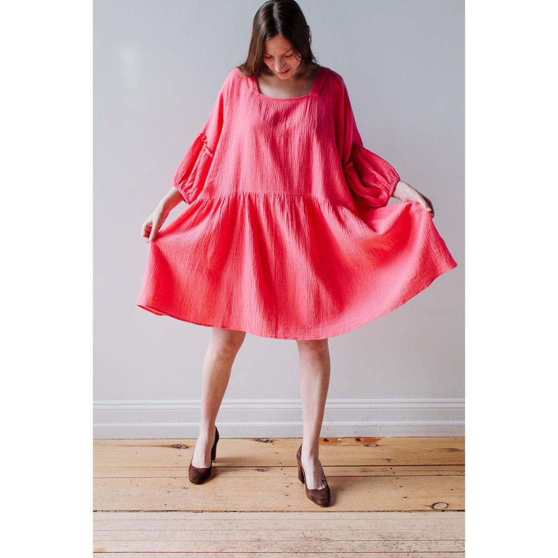 Anaak Miro Smock Dress in Pink