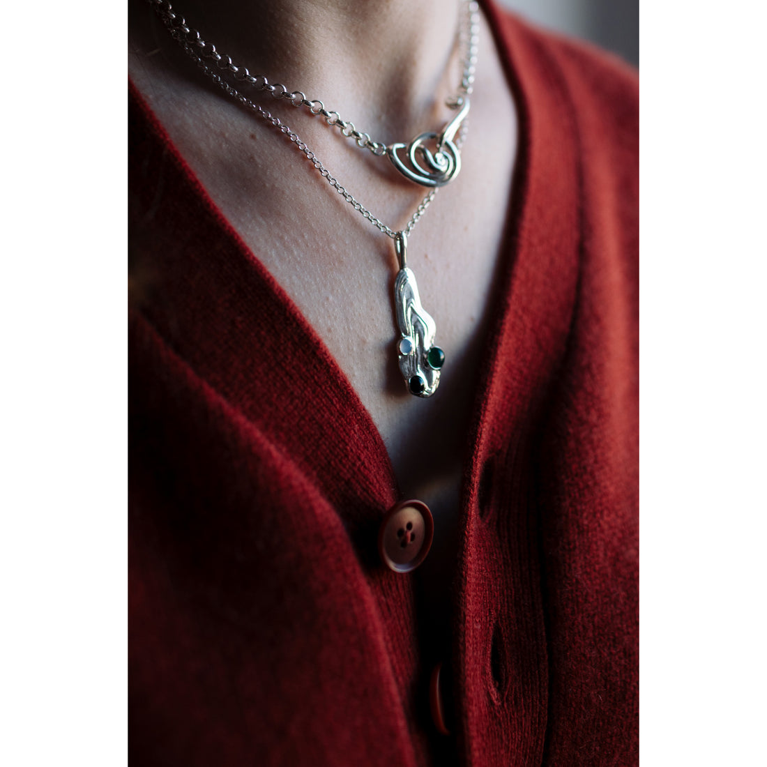 Leigh Miller Levee Pendant in Sterling Silver