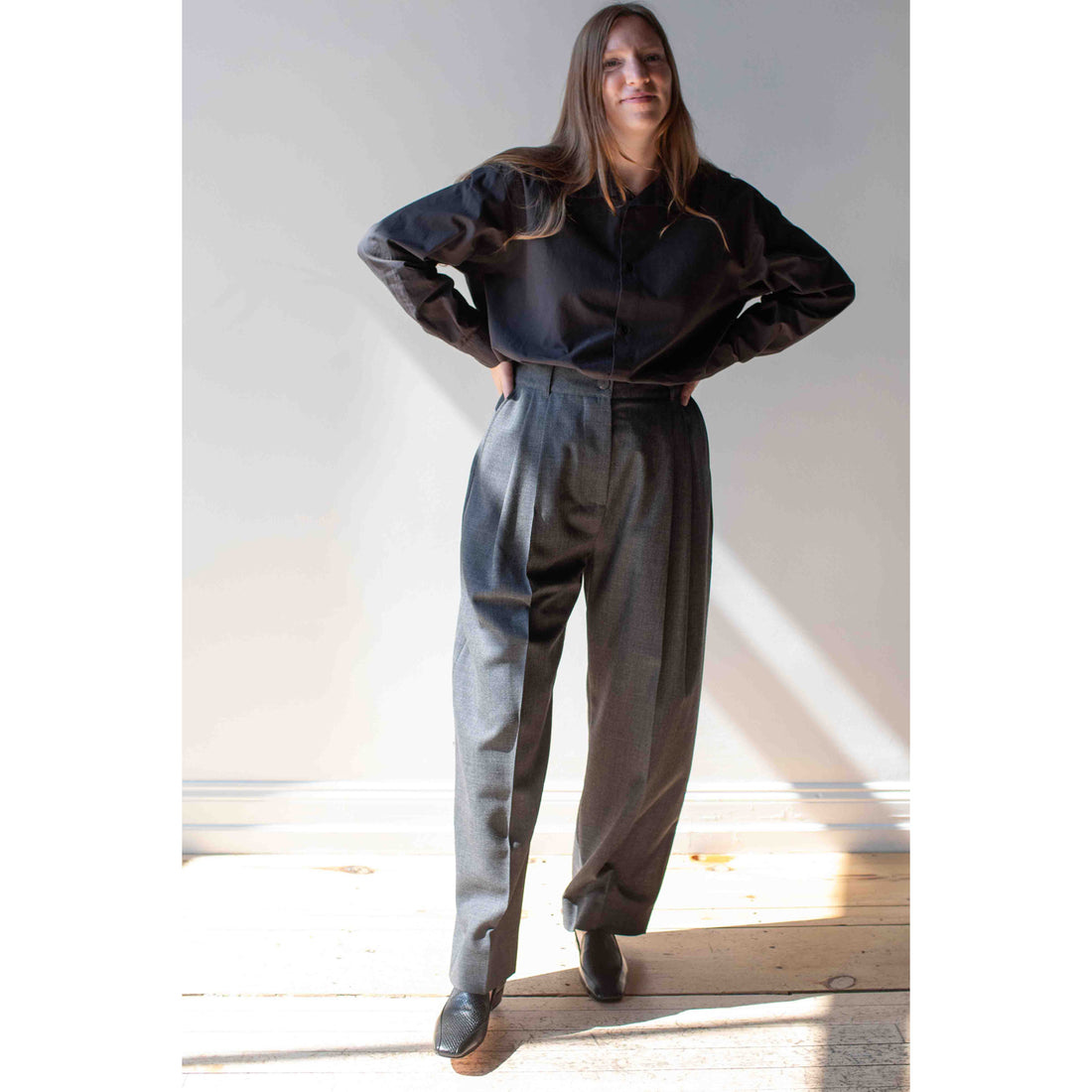 Studio Nicholson Acuna Pant in Slate Melange