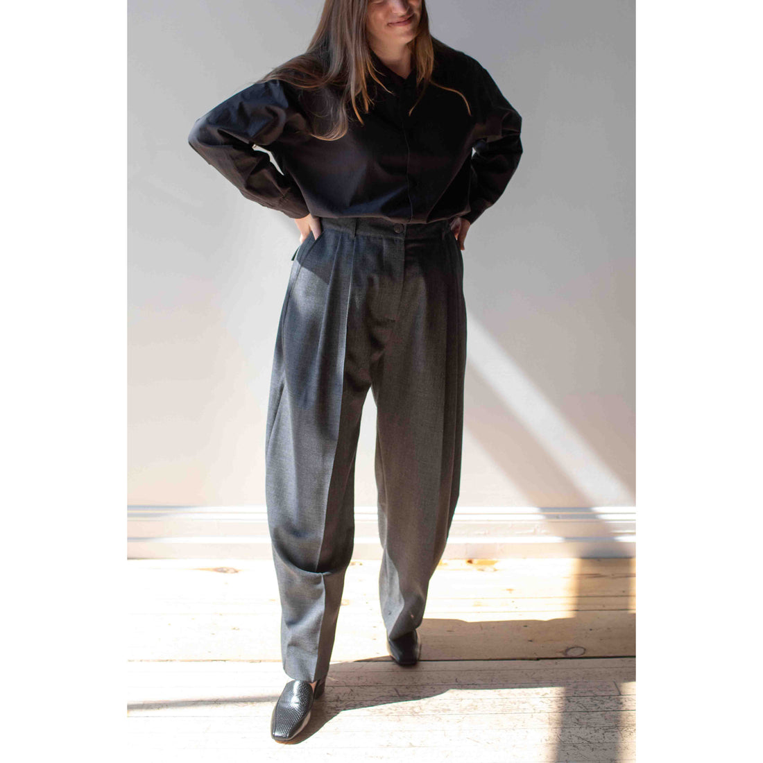 Studio Nicholson Acuna Pant in Slate Melange