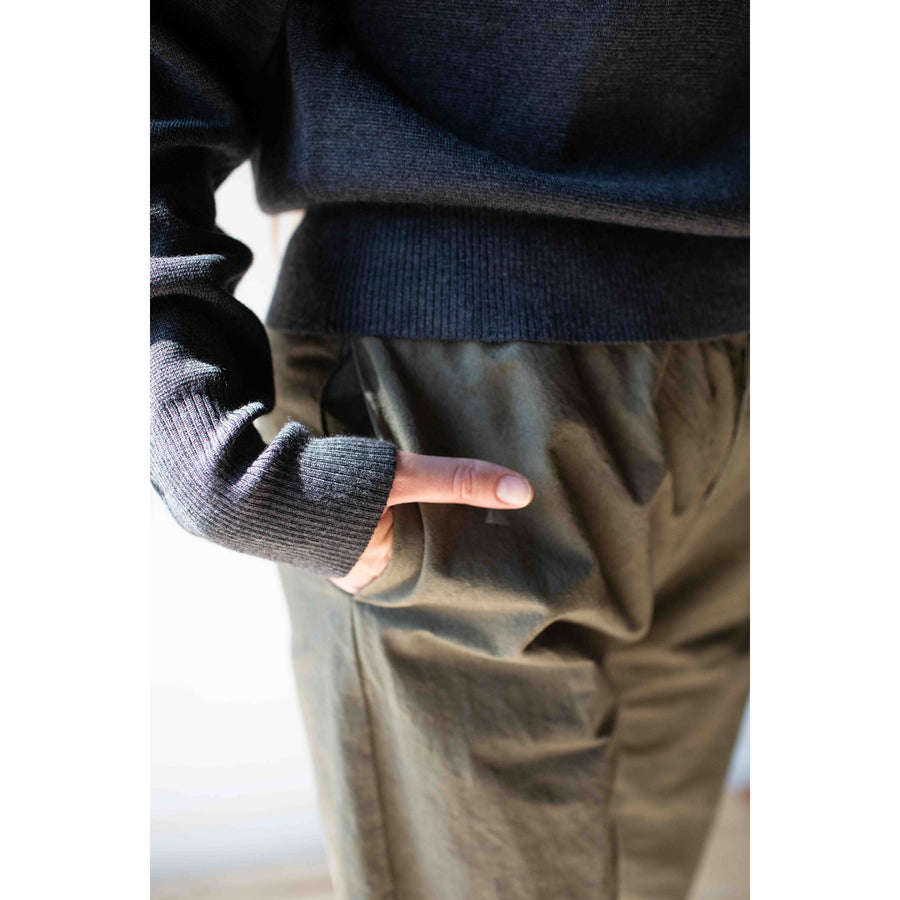 Apiece Apart Kari Polo Knit in Grey