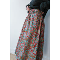 Anntian Skirt Ruffle in Print Bright Flowers