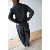 MHL. 3 Button Polo in Charcoal Lambswool