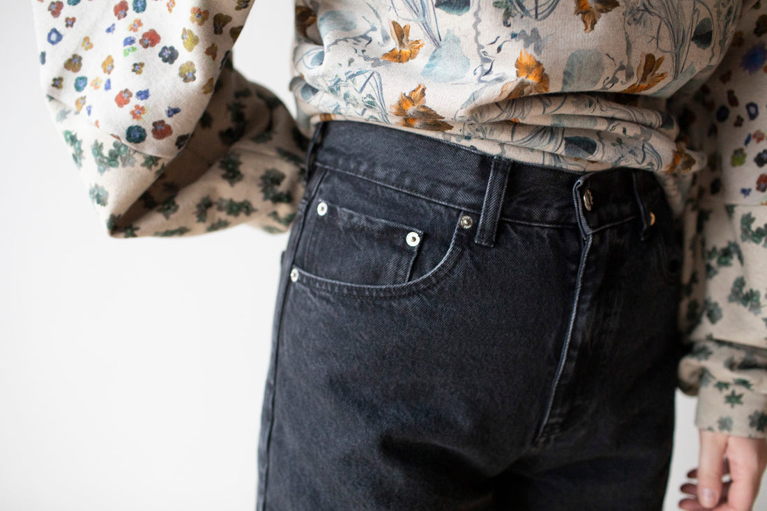 Hope Beat Jeans in Washed Black