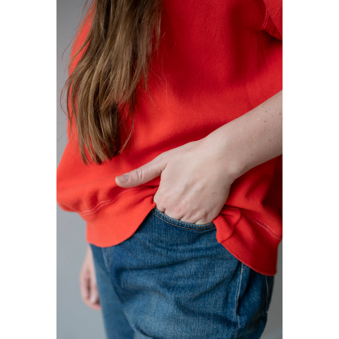 Rachel Comey Stanza Sweatshirt in Tomato