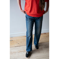 Chimala 13.5oz Selvedge Denim Monroe Cut in Dark Distress