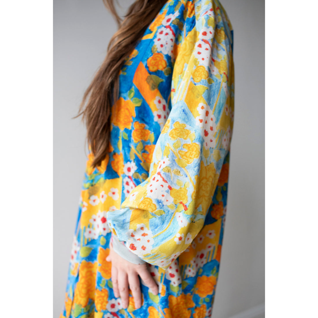 Anntian Gross Silk Shirt in Print ABC