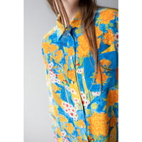 Anntian Gross Silk Shirt in Print ABC