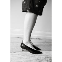 Le Monde Béryl Babouche Kitten Heel in Black